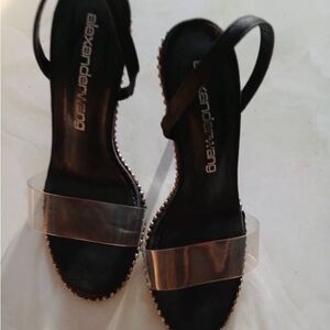 Alexander Wang Black Nova Studded Slingback Sandals